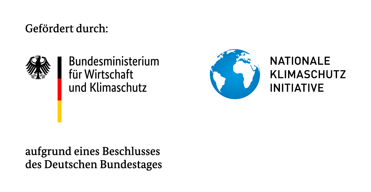  Logo des Bundesministeriums für Wirtschaft und Klimaschutz und Logo der Nationalen Klimaschutzinitiative 